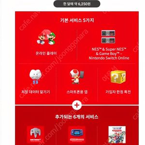 (2/8)닌텐도 스위치 온라인+추가팩 6자리 구합니다