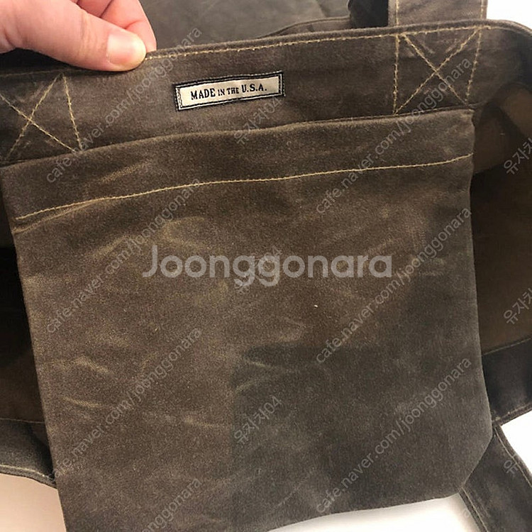 르라보 왁스 토트백(택달린 새상품)--1
