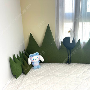 주미네 마운틴 쿠션 산쿠션 잔디쿠션 침대해드쿠션 침대쿠션