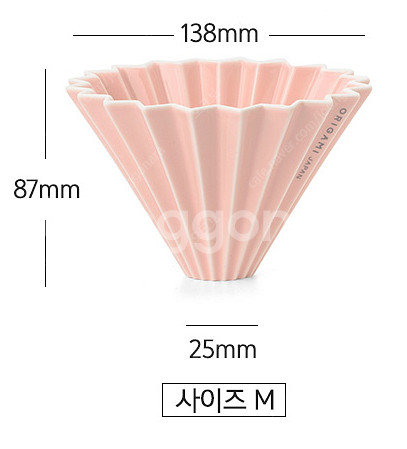 오리가미 세라믹 드리퍼 M 화이트--0