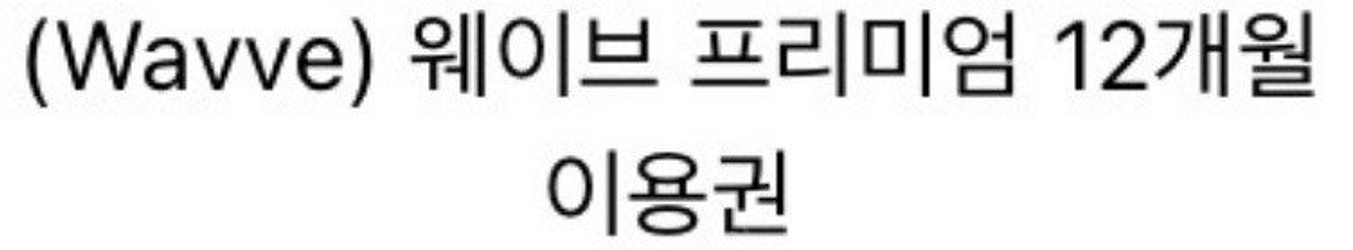 웨이브 프리미엄 12개월 이용권(25/08/31까지)--0