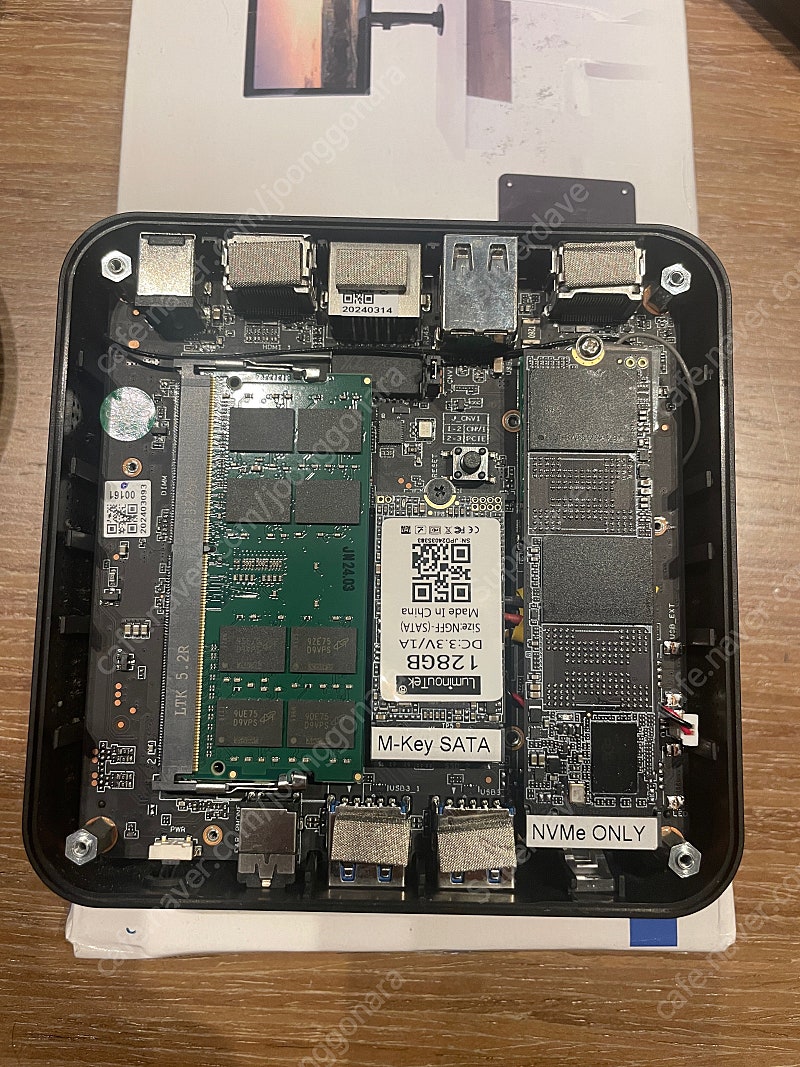 채트리 t9 n100 / ddr5 16gb/nvme 128gb + 1tb