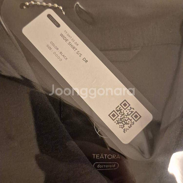 [새제품] 테아토라 Wide Shirt 닥터로이드 블랙...--9