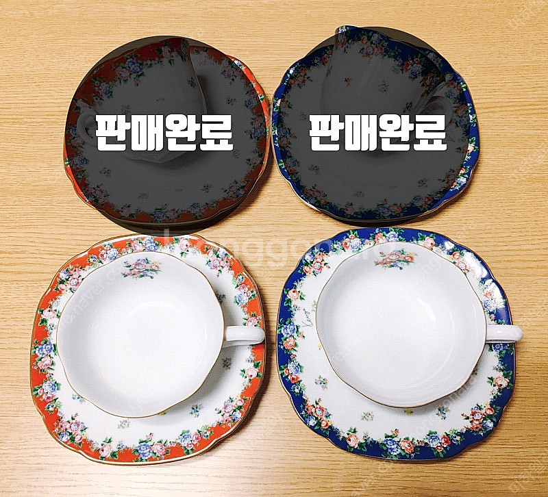 일본 빈티지 겐조 커피잔 2조 일괄 (판매완료), 찻잔...--0