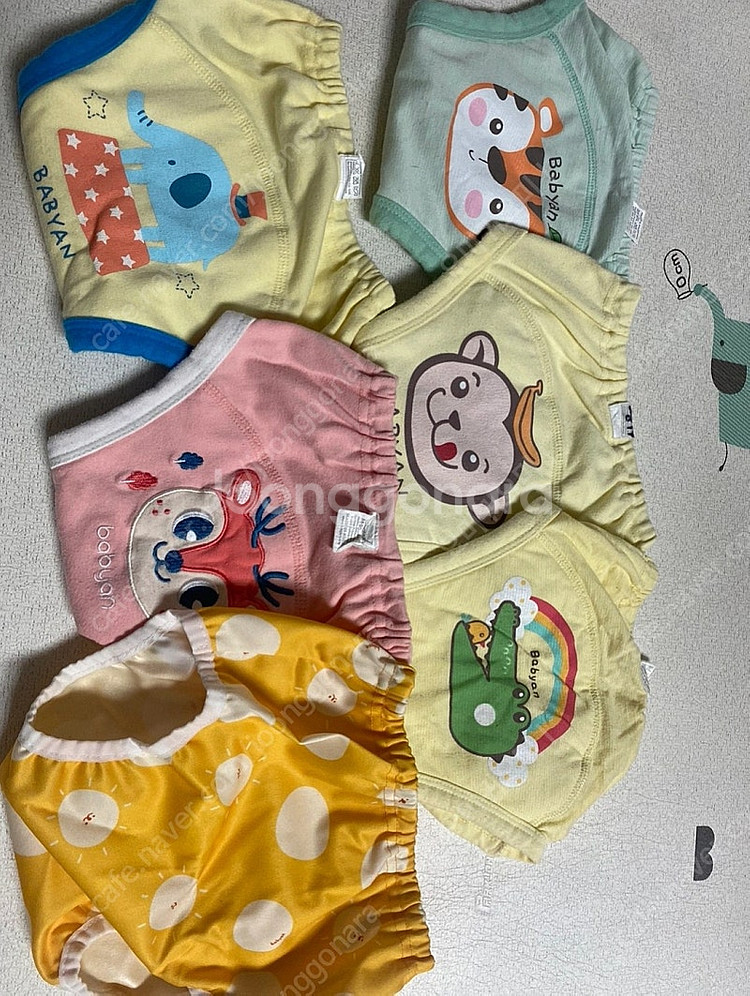 아기 베이비앙 배변훈련 팬티 방수팬티 6개--0