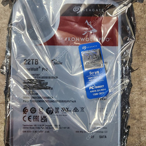 신품 미개봉 HDD 22TB 시게이트 Seagate IronWolf Pro 22TB 씨게이트 아이언울프 프로 22테라 판매합니다