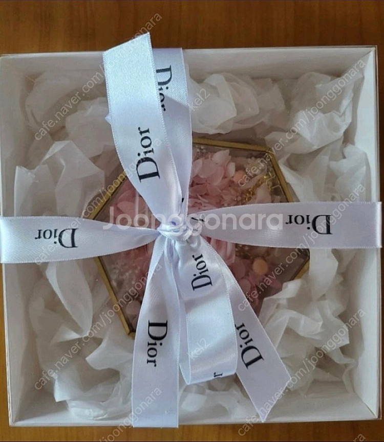 디올 생화 장미 보석함 장식품--5