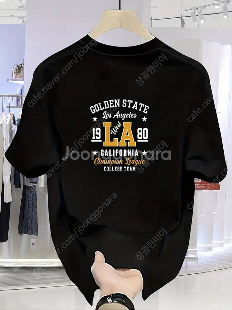 [새옷.만천원]LA 반팔 티셔츠 면티--0
