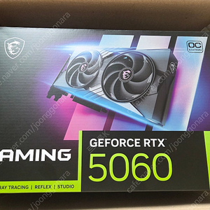 MSI 지포스 RTX 5060 8GB 트윈프로져 1회사용 새제품급