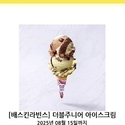 배스킨라빈스 더블주니어 팝니다.