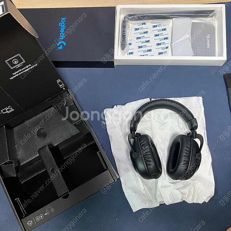 로지텍 지프로 x2 라이트스피드 헤드셋 스탠드 세트 새...--1