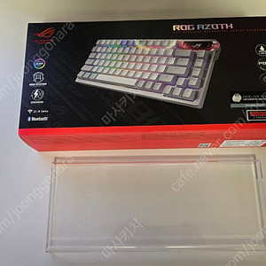 ROG AZOTH NX 화이트 PBT STORM 청축+키보드루프