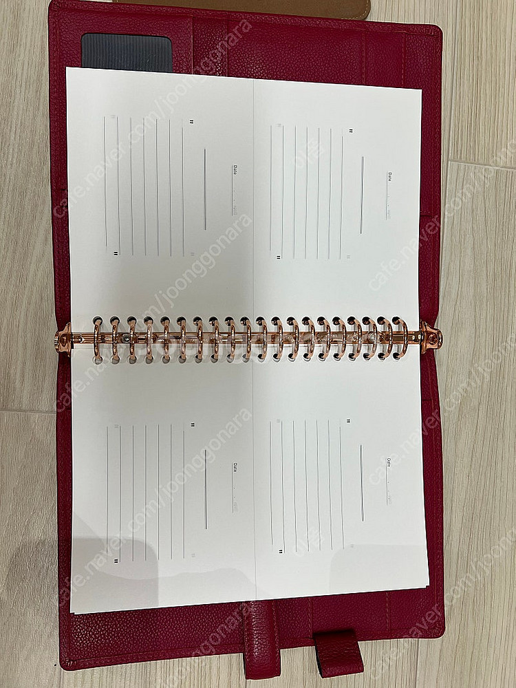 백작 바인더맵 가죽 바인더 마르살라 20공--2