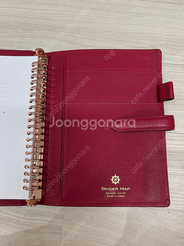 백작 바인더맵 가죽 바인더 마르살라 20공--3