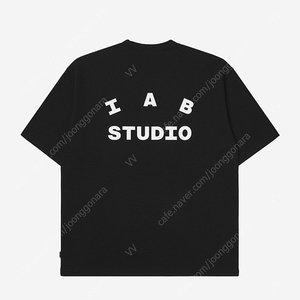 [M] IAB 아이앱 스튜디오 반팔 블랙