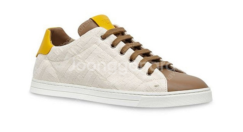 펜디 화이트 FF 로고 남성 스니커즈 7E1350/AAWXF19NX 9사이즈--0