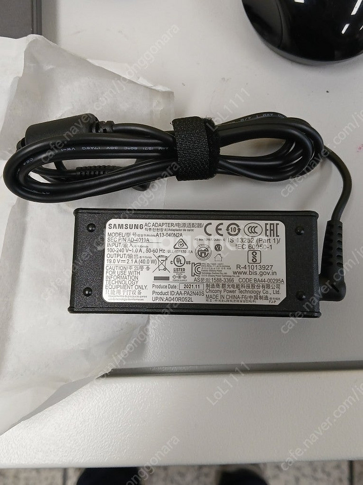 (새상품) 삼성정품 노트북 충전기 팔아요--0