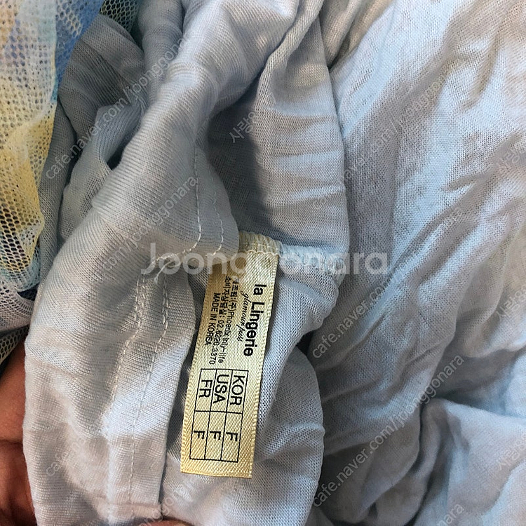 *미착용* 라란제리 망사 샤 레이스 수채화 슬립 투피스 세트 셋업--6