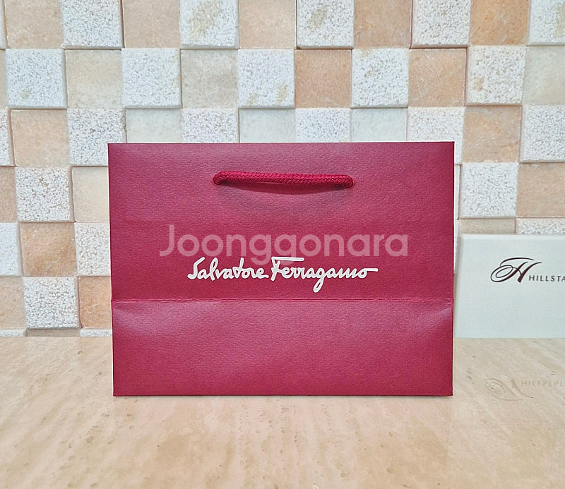 [정품]페라가모 쇼핑백+박스 set,페라가모 종이가방,...--6