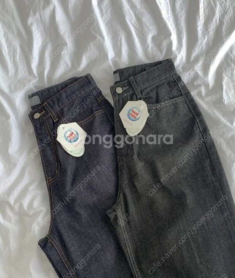 블림핏 블림진 오버핏 논페이드 생지 와이드 데님 팬츠 ...--1