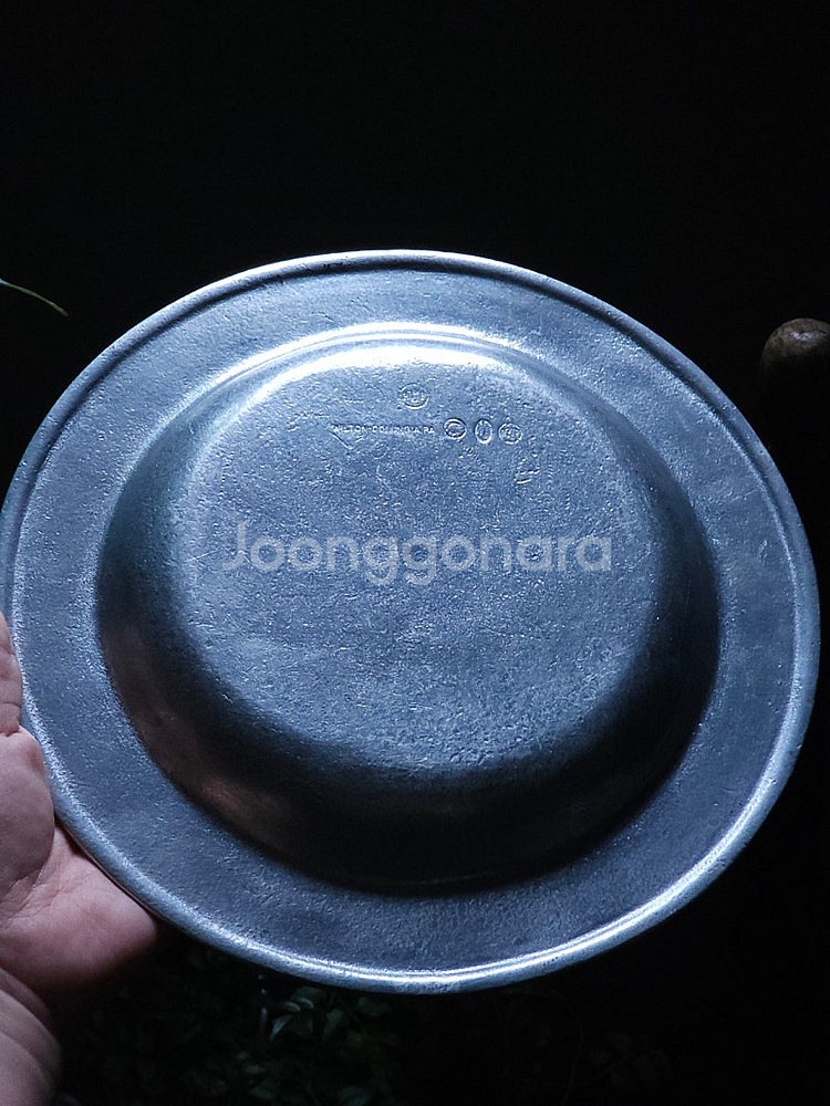 빈티지 주석 퓨터 파스타 볼--4