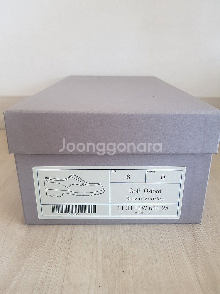 JM WESTON 웨스통 골프 641 다크브라운 6D--0