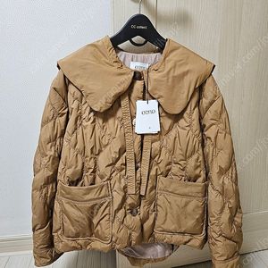 오즈세컨 빅카라 구스다운 퀼팅자켓