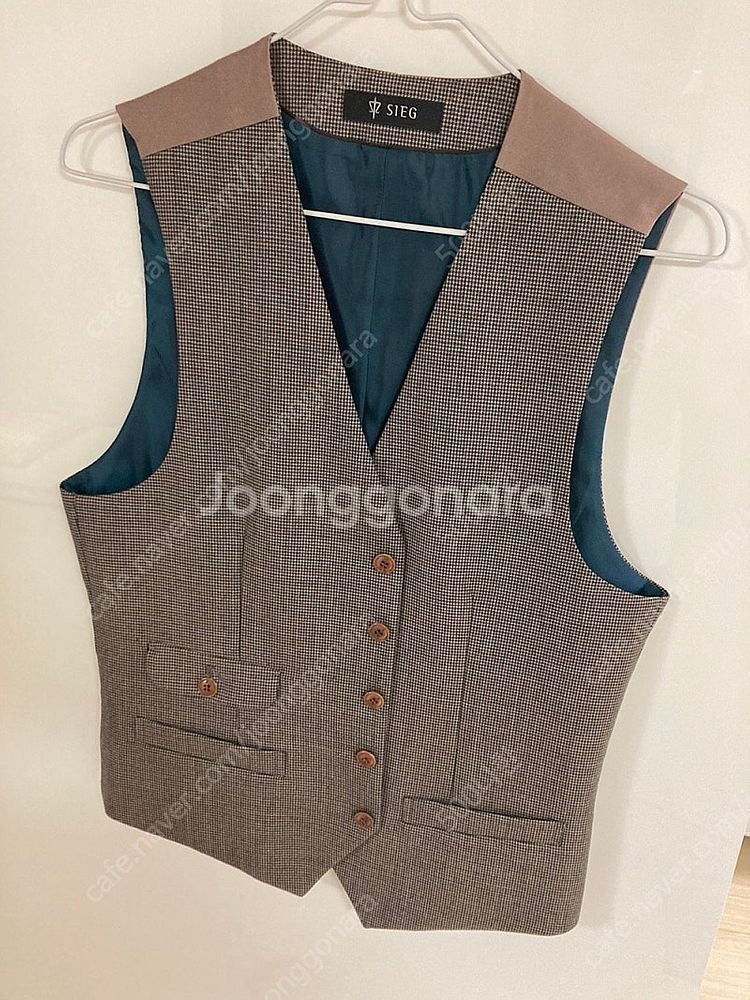 버버리 카라티, 지이크 정장 하의 조끼 베스트 세트 팝...--6