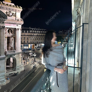 라플라 캐시미어 오페라원피스+벨트포함(그레이,새상품)