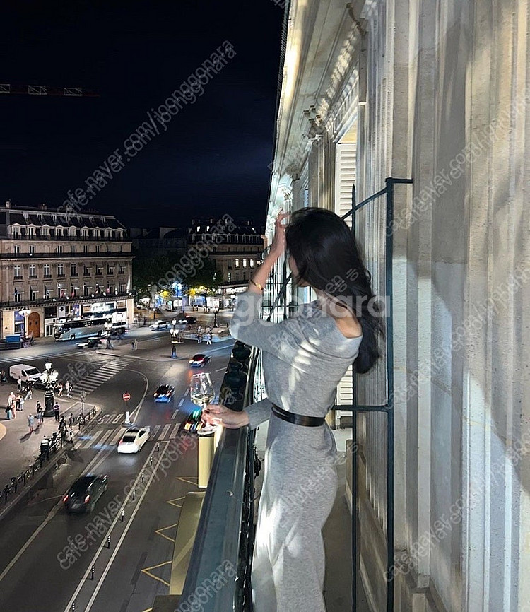 라플라 캐시미어 오페라원피스+벨트포함(그레이,새상품)--2