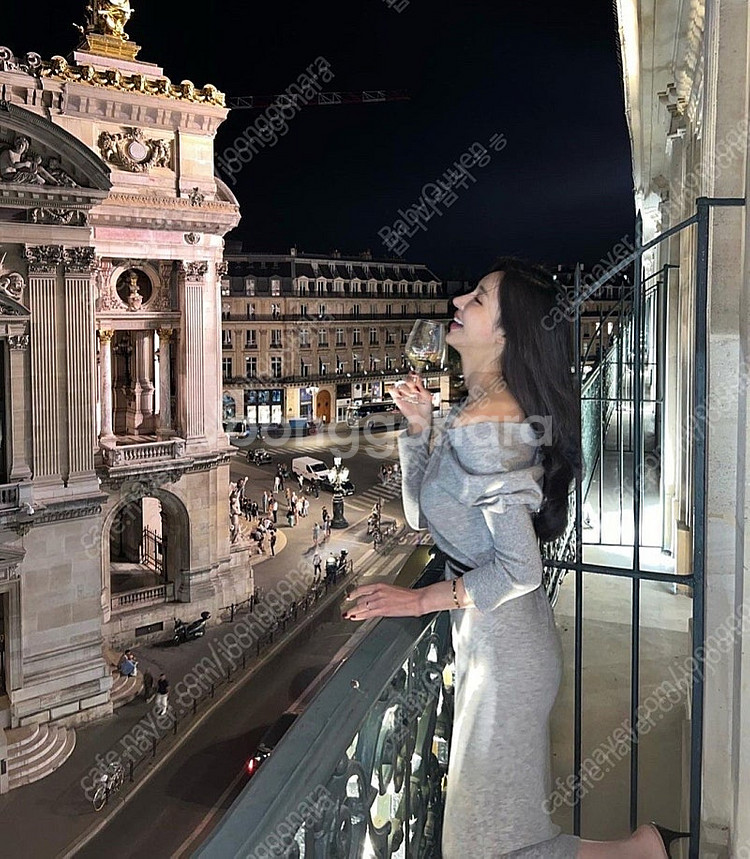 라플라 캐시미어 오페라원피스+벨트포함(그레이,새상품)--3