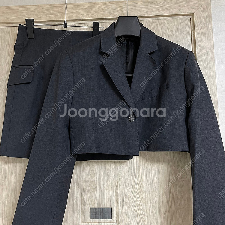 그로브스토어 벨라 셋업 크롭 자켓 스커트 투피스 gro...--0