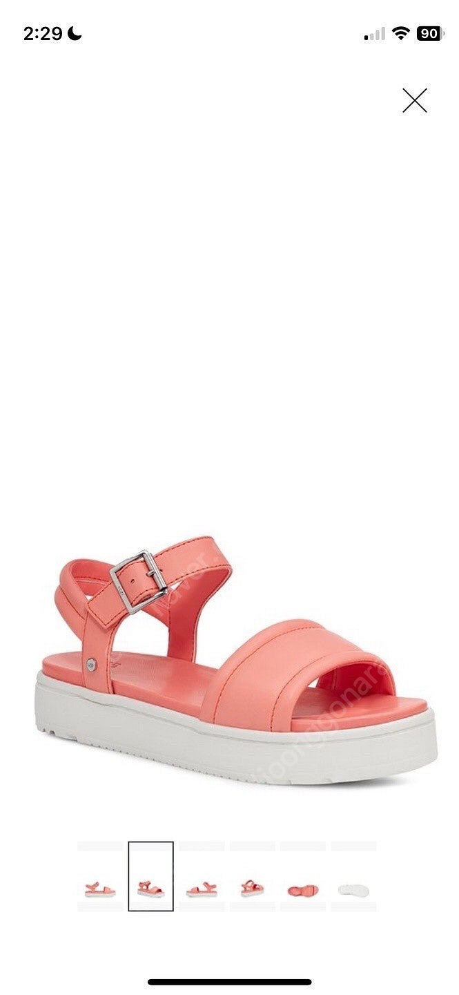 새상품) 어그 샌들 240 7 핑크 국문 정품 ugg--1
