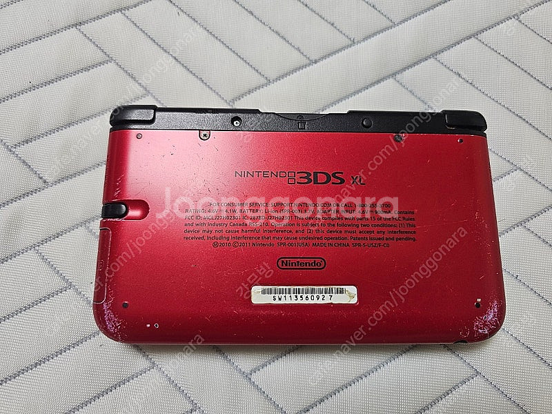 북미판 닌텐도 3DS XL 레드 본체 only--2