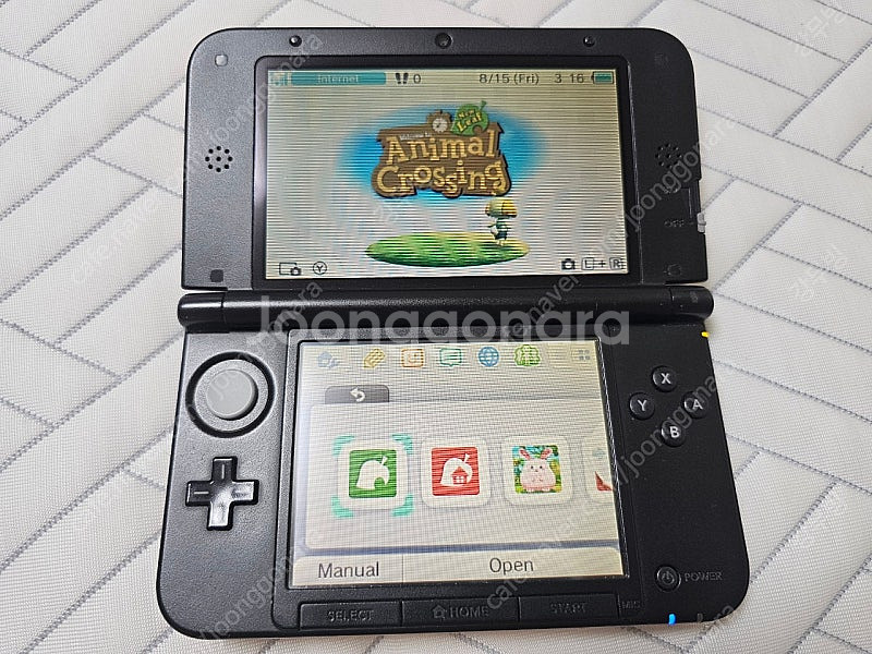 북미판 닌텐도 3DS XL 레드 본체 only--3