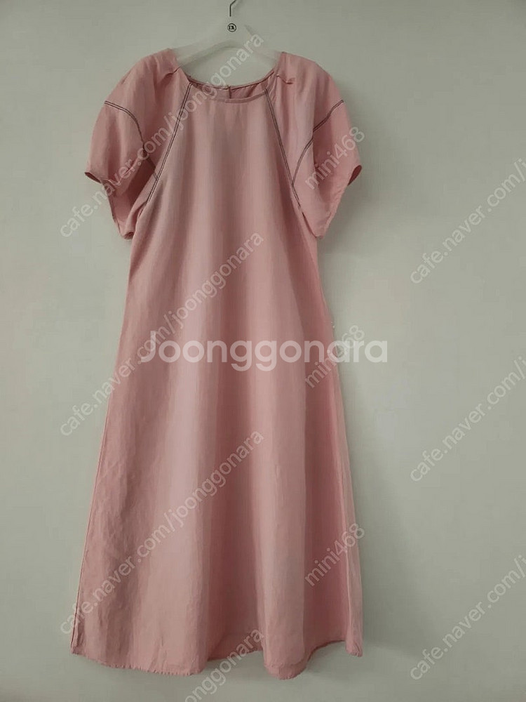 르꼬르망 린넨스티치퍼프원피스 프리--5