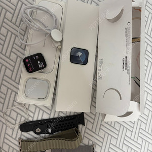 애플워치9 45mm gps 실버