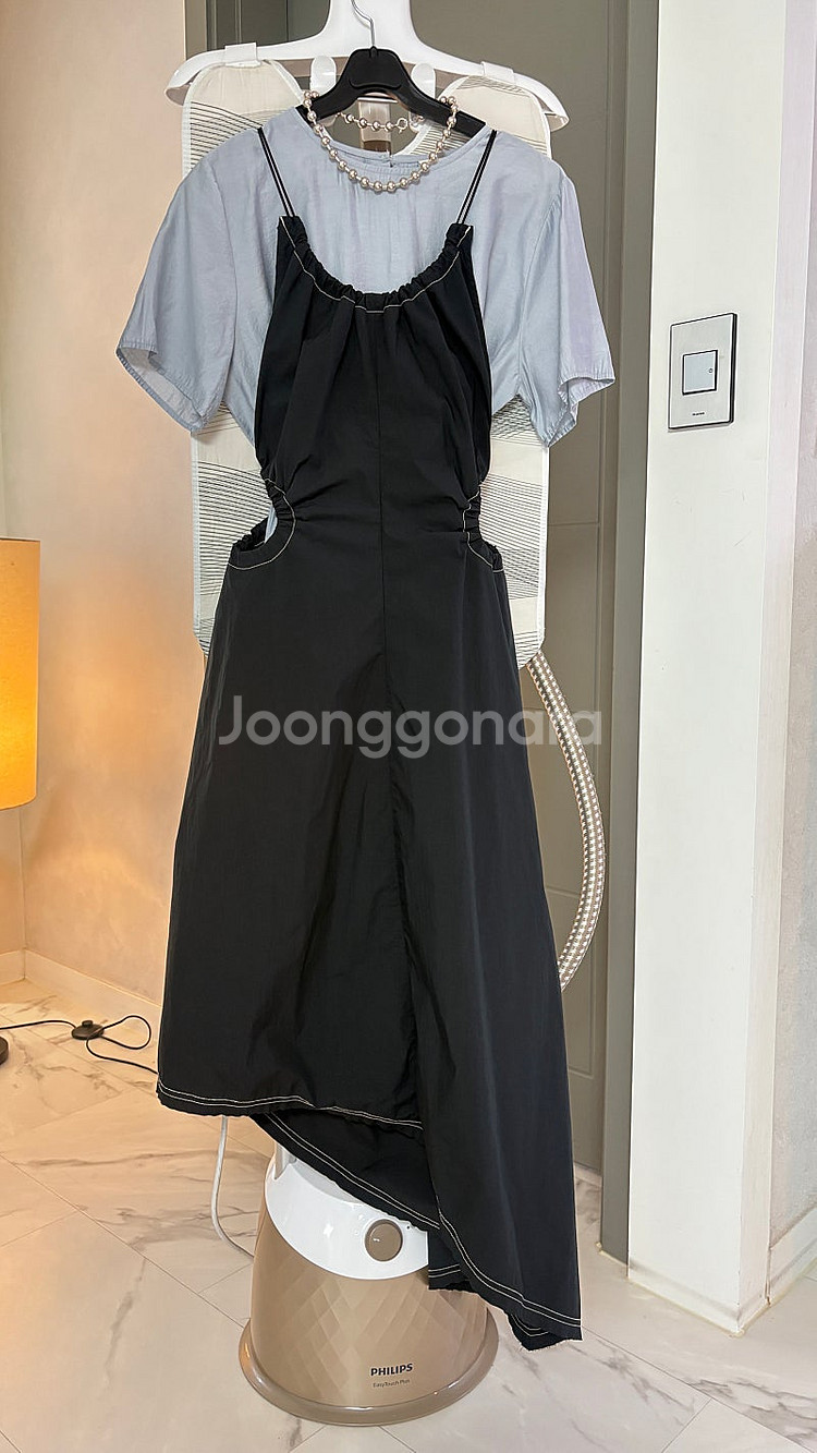 더 일마 아노락 뷔스티에 원피스(르세라핌 허윤진 원피스...--0