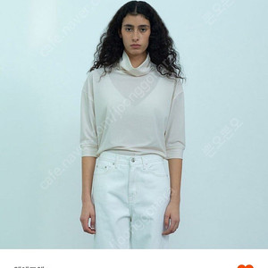 lfm half sleeved turtleneck 엘에프엠 하프슬리브 블라우스 ivory