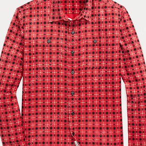 RRL 더블알엘 플래드 프린트 샤모아 워크셔츠 XL