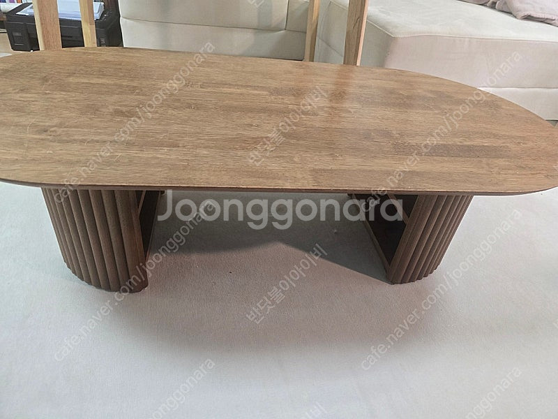 고무나무 템바보드 테이블--1