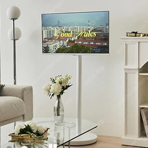 (미개봉) 삼성 m7 스마트 모니터 32인치 화이트 + 삼성 정품 무빙스탠드 _삼탠바이미