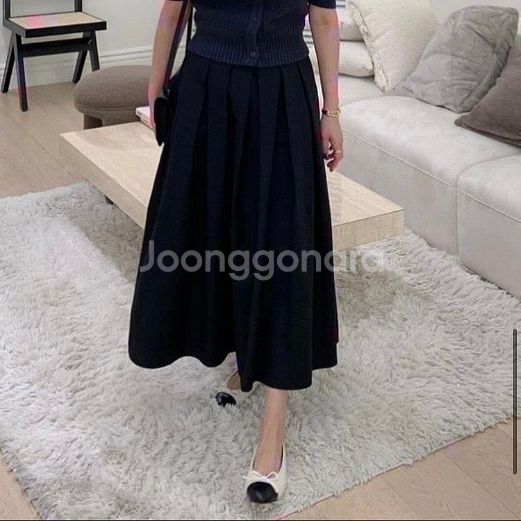 미미씨엘 여성 풀스커트 블랙 s사이즈 ㅡ gs반값택포 ...--1