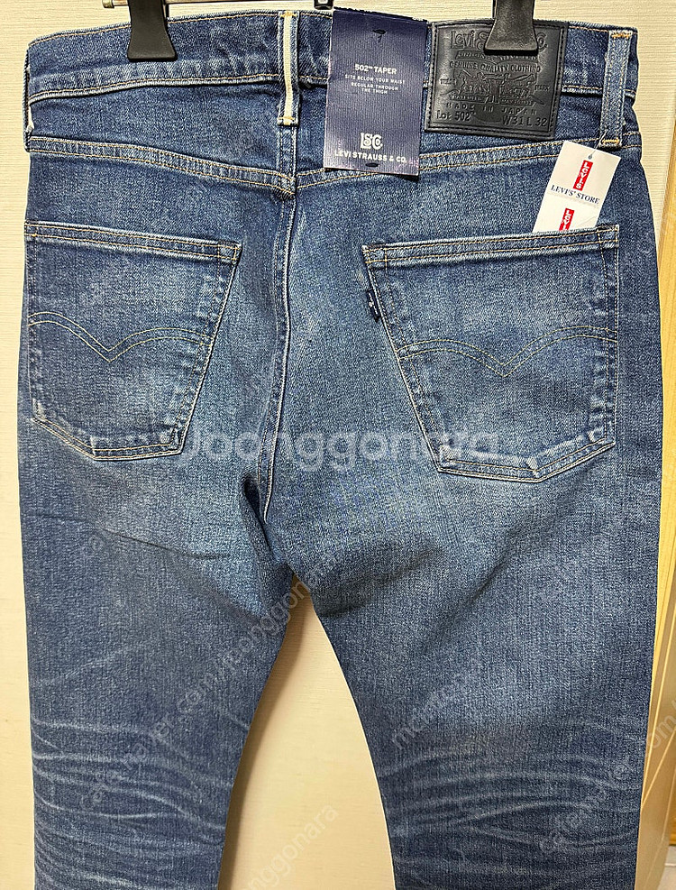 리바이스 502 태퍼 청바지 일본 리바이스 taper jeans 31x32 사이즈 made in Japan--4