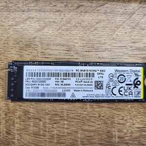 웨스턴디지털 웬디 WD SN810 M.2 2280 NVMe SSD 512GB 택포 판매합니다