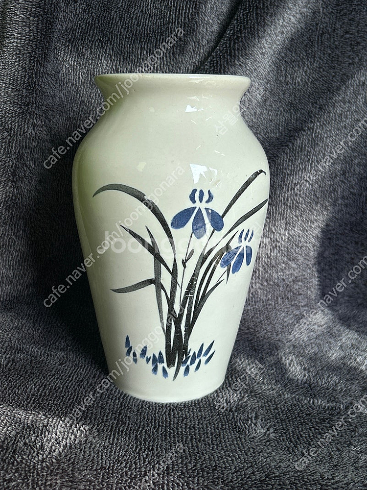 (가격내림) 푸른꽃 난초 난 꽃병 화병 도자기 장식품--0