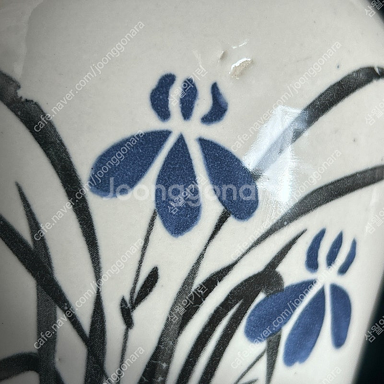 (가격내림) 푸른꽃 난초 난 꽃병 화병 도자기 장식품--1