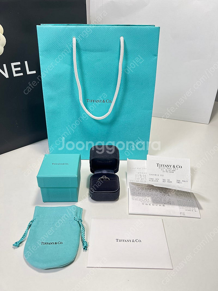 티파니앤코 T 와이어 링 반지 (18k화이트골드)--3