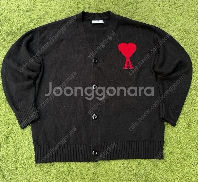 아미 헤비 빅로고 가디건 95~100--0