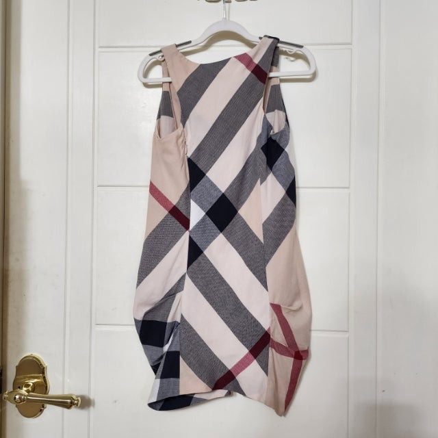 120호 (6y) 버버리 키즈 민소매 셔링 원피스 / 키즈 여아 몽클레어 구찌 펜디 디올 셀린느 이미지